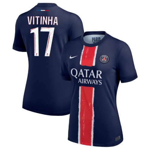 Paris Saint-Germain Vitinha #17 Domaci Dres za Ženska 2024-25 Kratak Rukav